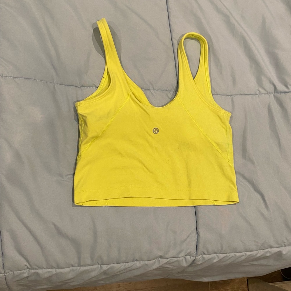 Lululemon Highlighter Yellow Align Tank Gem
